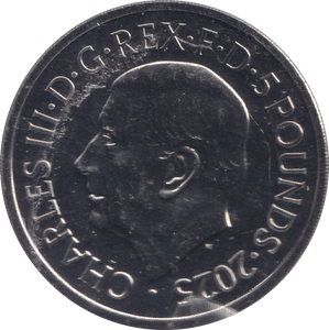 2025 BRILLIANT UNCIRCULATED £5 COIN THE PRINCESS ROYAL BU - £5 BU - Cambridgeshire Coins