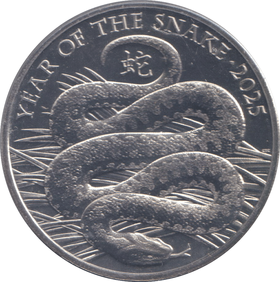 2025 BRILLIANT UNCIRCULATED £5 COIN YEAR OF THE SNAKE BU - £5 BU - Cambridgeshire Coins