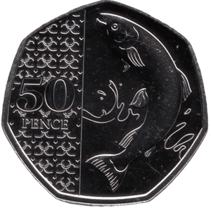 2025 FIFTY PENCE BRILLIANT UNCIRCULATED 50P SALMON - 50p BU - Cambridgeshire Coins
