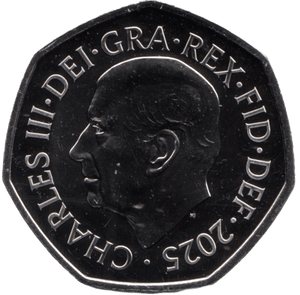 2025 FIFTY PENCE BRILLIANT UNCIRCULATED 50P SALMON - 50p BU - Cambridgeshire Coins
