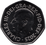 2025 FIFTY PENCE BRILLIANT UNCIRCULATED 50P SALMON - 50p BU - Cambridgeshire Coins