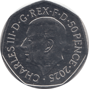 2025 FIFTY PENCE THE FLYING CAR BU - Cambridgeshire Coins