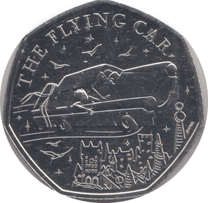 2025 FIFTY PENCE THE FLYING CAR BU - Cambridgeshire Coins