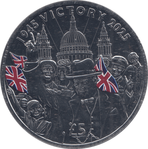 2025 FIVE POUNDS 80TH ANNIVERSARY OF VE DAY - £5 BU - Cambridgeshire Coins