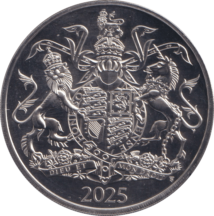 2025 FIVE POUNDS ( BU ) - SILVER PROOF - Cambridgeshire Coins