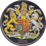 2025 FIVE POUNDS COLOURED ( BU ) - SILVER PROOF - Cambridgeshire Coins