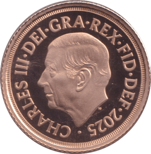 2025 GOLD HALF SOVEREIGN ( PROOF ) - HALF SOVEREIGN - Cambridgeshire Coins