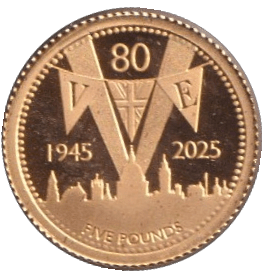 2025 GOLD PROOF FIVE POUND ASCENSION ISLAND - GOLD WORLD COINS - Cambridgeshire Coins