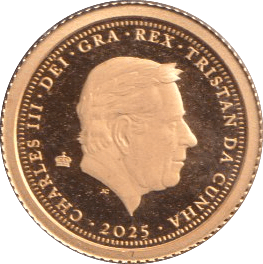 2025 GOLD PROOF FIVE POUND TRISTAN DA CUHNA - GOLD WORLD COINS - Cambridgeshire Coins