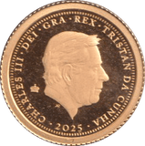 2025 GOLD PROOF FIVE POUND TRISTAN DA CUHNA - GOLD WORLD COINS - Cambridgeshire Coins