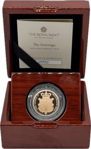 2025 GOLD PROOF SOVEREIGN BOXED - GOLD PROOF SOVEREIGNS - Cambridgeshire Coins