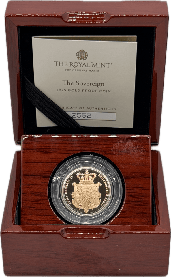 2025 GOLD PROOF SOVEREIGN BOXED - GOLD PROOF SOVEREIGNS - Cambridgeshire Coins