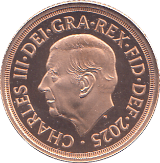 2025 GOLD QUARTER SOVEREIGN ( PROOF ) - QUARTER SOVEREIGN - Cambridgeshire Coins