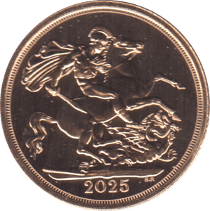 2025 GOLD SOVEREIGN ( BU ) - SOVEREIGN - Cambridgeshire Coins