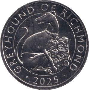 2025 GREYHOUND OF RICHMOND FIVE POUNDS ( BU ) - SILVER PROOF - Cambridgeshire Coins