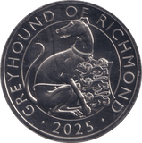 2025 GREYHOUND OF RICHMOND FIVE POUNDS ( BU ) - SILVER PROOF - Cambridgeshire Coins