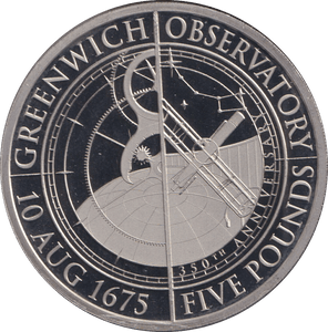 2025 PROOF FIVE POUND GREENWICH OBSERVATION - WORLD COINS - Cambridgeshire Coins
