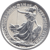 2025 SILVER 1/4 OZ BRITANNIA 50 PENCE - SILVER WORLD COINS - Cambridgeshire Coins