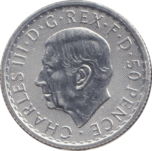 2025 SILVER 1/4 OZ BRITANNIA 50 PENCE - SILVER WORLD COINS - Cambridgeshire Coins