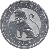 2025 SILVER 1OZ TWO POUNDS BRITISH LION ( BU ) - SILVER WORLD COINS - Cambridgeshire Coins