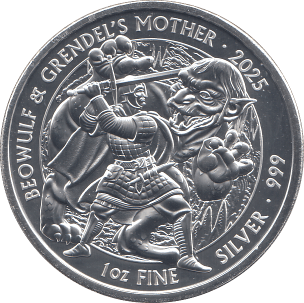 2025 SILVER BEOWULF TWO POUNDS UK - SILVER 1 oz COINS - Cambridgeshire Coins