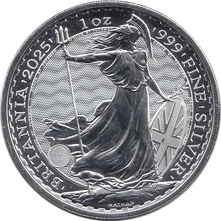 2025 SILVER BRITANNIA ONE OUNCE TWO POUNDS ( BU ) - SILVER BRITANNIA - Cambridgeshire Coins