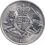 2025 SILVER BRITANNIA ROYAL COAT OF ARMS - SILVER BRITANNIA - Cambridgeshire Coins