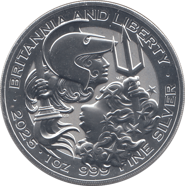 2025 SILVER BRITANNIA/LIBERTY TWO POUNDS UK - SILVER 1 oz COINS - Cambridgeshire Coins