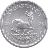 2025 SILVER KRUGERRAND 1OZ SOUTH AFRICA ( UNC ) - SILVER WORLD COINS - Cambridgeshire Coins