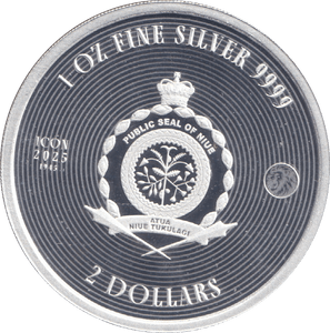 2025 SILVER PROOF 2 DOLLAR ICON WINSTON CHURCHILL NIUE - SILVER WORLD COINS - Cambridgeshire Coins