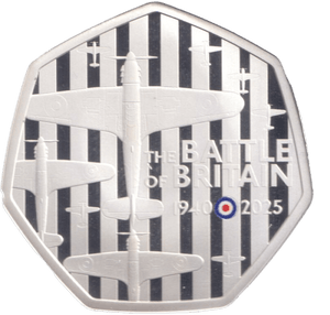 2025 SILVER PROOF BATTLE OF BRITAIN 50P - 50P REGIONAL ISSUES - Cambridgeshire Coins