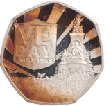 2025 SILVER PROOF PIEDFORT VE DAY PITCAIRN ISLANDS - 50P REGIONAL ISSUES - Cambridgeshire Coins