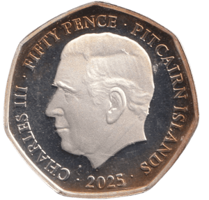 2025 SILVER PROOF PIEDFORT VE DAY PITCAIRN ISLANDS - 50P REGIONAL ISSUES - Cambridgeshire Coins