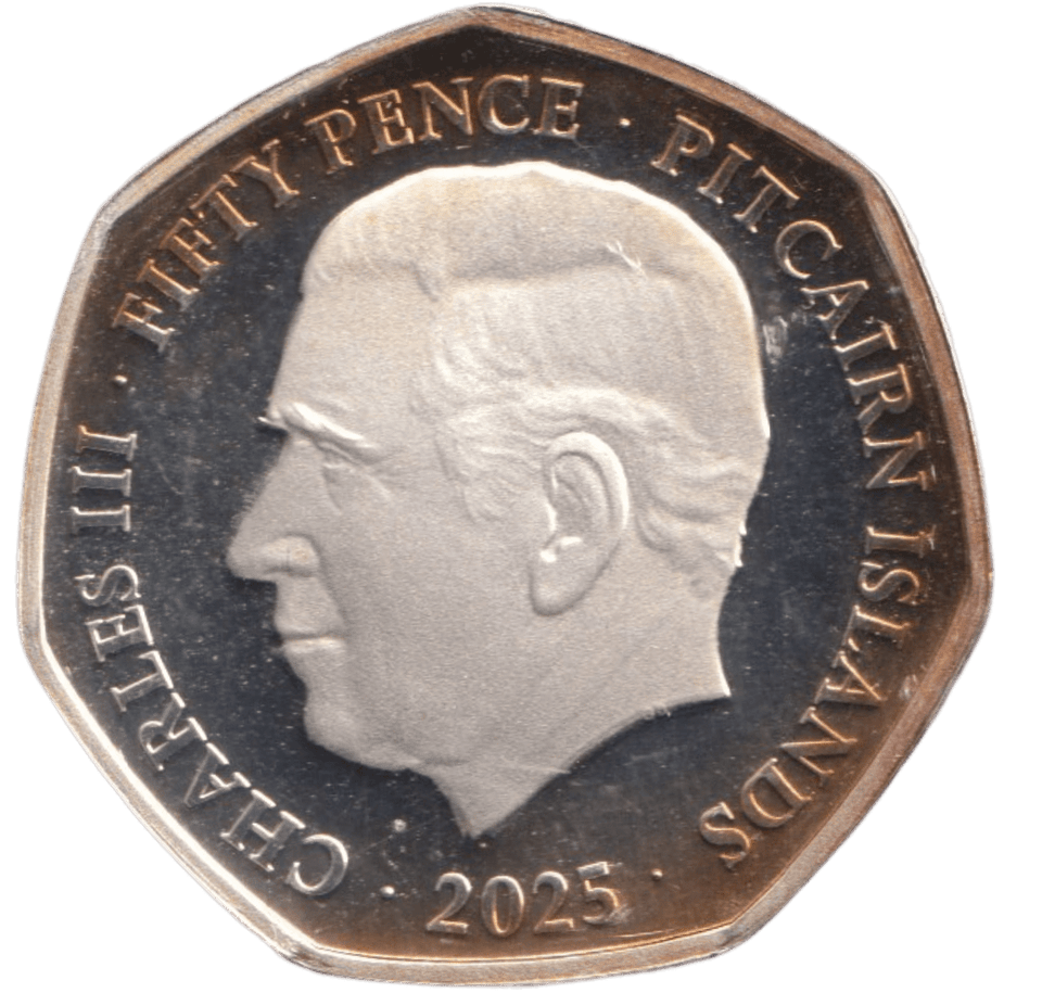 2025 SILVER PROOF PIEDFORT VE DAY PITCAIRN ISLANDS - 50P REGIONAL ISSUES - Cambridgeshire Coins