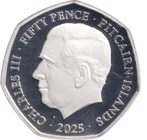 2025 SILVER PROOF TRIPLE PIEDFORT VE DAY PITCAIRN ISLANDS - 50P REGIONAL ISSUES - Cambridgeshire Coins