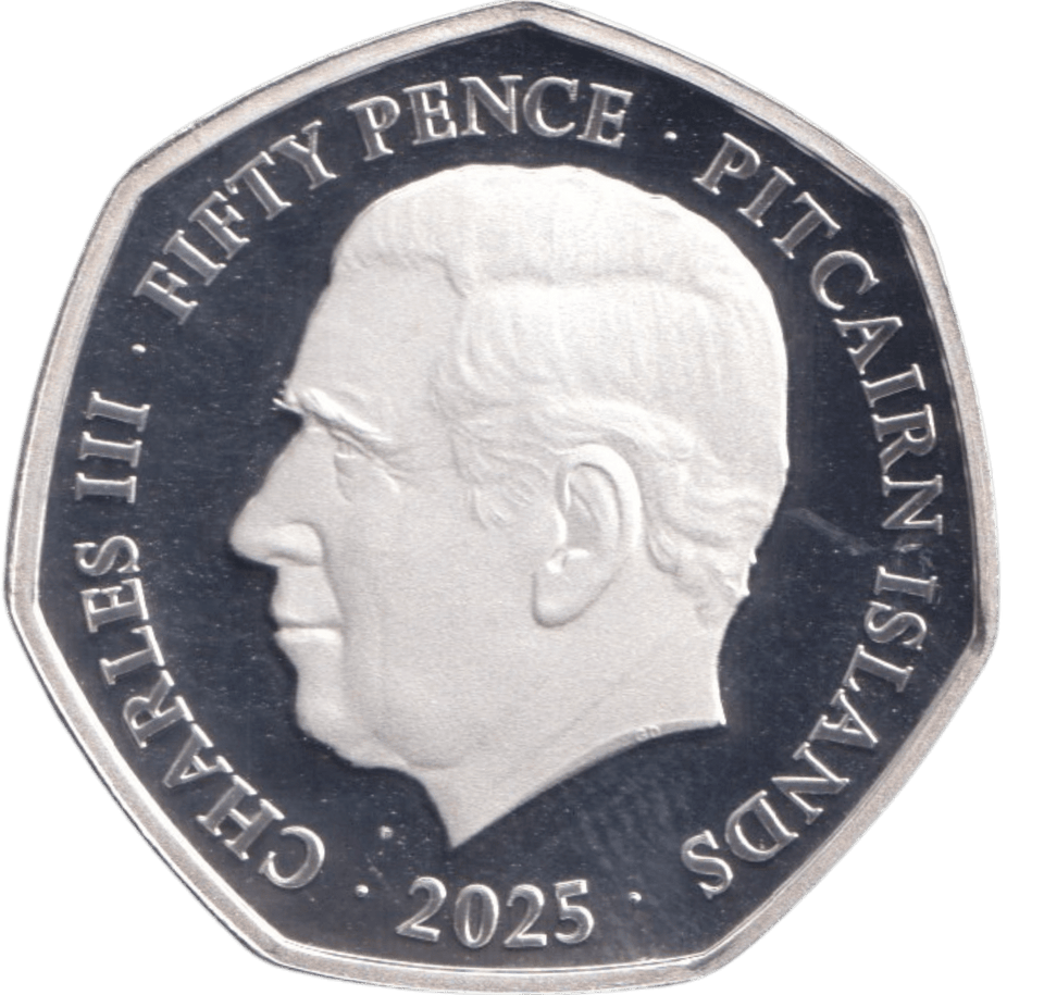 2025 SILVER PROOF TRIPLE PIEDFORT VE DAY PITCAIRN ISLANDS - 50P REGIONAL ISSUES - Cambridgeshire Coins