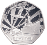 2025 SILVER PROOF TRIPLE PIEDFORT VE DAY PITCAIRN ISLANDS - 50P REGIONAL ISSUES - Cambridgeshire Coins