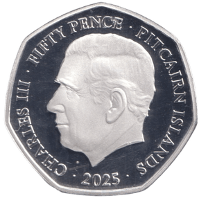 2025 SILVER PROOF VE DAY 50P PITCAIRN ISLAND - 50P REGIONAL ISSUES - Cambridgeshire Coins
