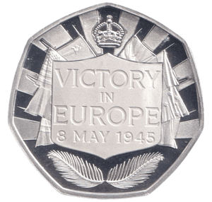 2025 SILVER PROOF VE DAY 50P PITCAIRN ISLAND - 50P REGIONAL ISSUES - Cambridgeshire Coins