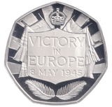 2025 SILVER PROOF VE DAY 50P PITCAIRN ISLAND - 50P REGIONAL ISSUES - Cambridgeshire Coins