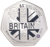 2025 SILVER PROOF WINSTON CHURCHILL 50P - 50P REGIONAL ISSUES - Cambridgeshire Coins