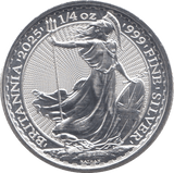 2025 SILVER QUARTER OUNCE OUNCE BRITANNIA - SILVER WORLD COINS - Cambridgeshire Coins