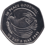 2025 THE PEACE GOODWILL VE DAY 50P ( BU ) - 50p BU - Cambridgeshire Coins