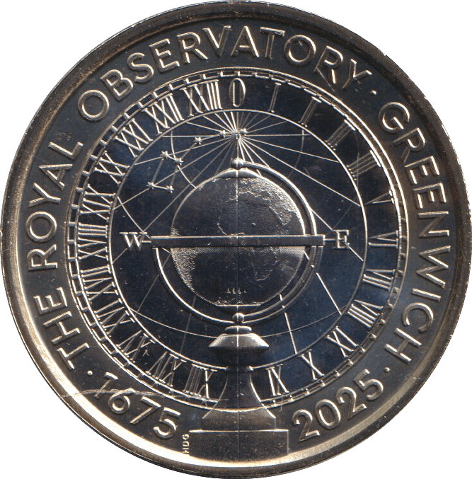 2025 TWO POUND £2 ROYAL OBSERVATORY GREENWICH BRILLIANT UNCIRCULATED BU - £2 BU - Cambridgeshire Coins
