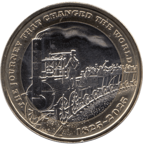 2025 TWO POUNDS BRILLIANT UNCIRCULATED RAILWAY 200 YEARS COMMEMORATIVE - £2 BU - Cambridgeshire Coins