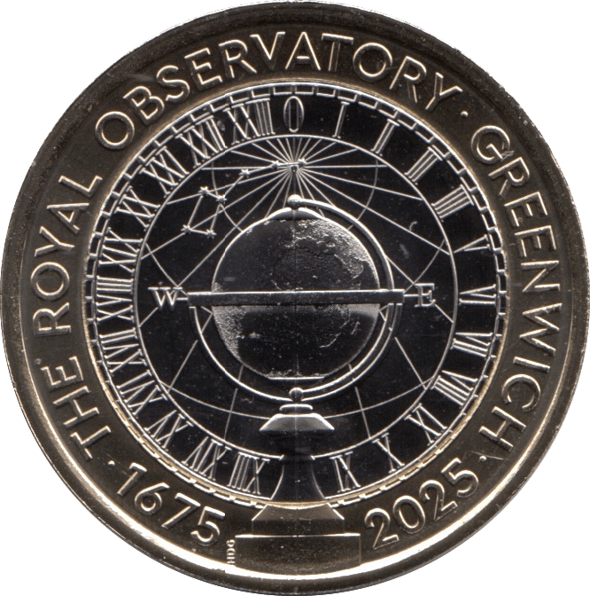 2025 TWO POUNDS BRILLIANT UNCIRCULATED ROYAL OBSERVATORY - £2 BU - Cambridgeshire Coins