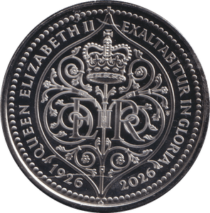 2026 100TH ANNIVERSARY OF QUEEN ELIZABETH II FIVE POUND ( BU ) - £5 BU - Cambridgeshire Coins
