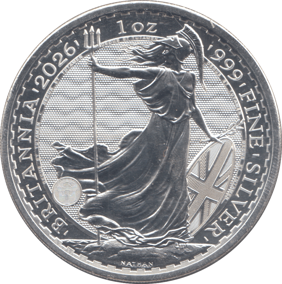 2026 1OZ FINE SILVER SILVER BRITANNIA TWO POUNDS - SILVER BRITANNIA - Cambridgeshire Coins