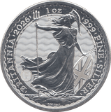 2026 1OZ FINE SILVER SILVER BRITANNIA TWO POUNDS - SILVER BRITANNIA - Cambridgeshire Coins