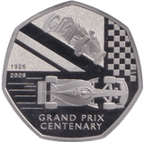 2026 50P PROOF CENTENARY OF THE BRITISH GRAND PRIX - 50p PROOF - Cambridgeshire Coins